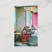 Draaiwiel nabij het raam visitekaartje (Achterkant)