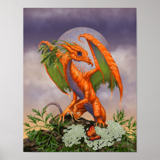Draak 11x14 (4x6 en hoger) poster
