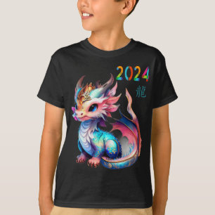 Draak 2024 Jaar Van De Draak Gelukkig Maan Nieuw J T-shirt
