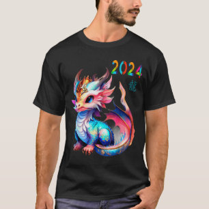 Draak 2024 Jaar Van De Draak Gelukkig Maan Nieuw J T-shirt
