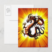Draak 3 briefkaart (Voorkant / Achterkant)