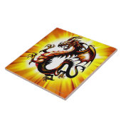 Draak 3 tegeltje (Zijkant)