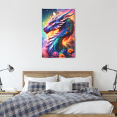 Draak 61 cm x 91,4 cm canvas afdruk (Insitu (Slaapkamer))