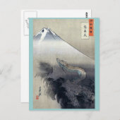 Draak aan de hemel van Ogata, Gekko Ukiyo Briefkaart (Voorkant / Achterkant)