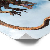 Draak Aanpassen Foto Fotografie Achtergrond Poster (Hoek)