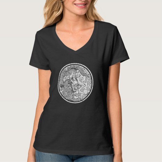 Draak, Aziatisch, Chinees draak T-shirt (Voorkant)