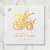 draak bedankjes labels (Voorkant)