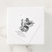  draak bedankjes labels (In situ)