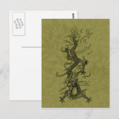 draak briefkaart (Voorkant / Achterkant)