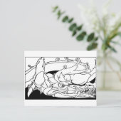 draak briefkaart (Staand voorkant)