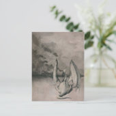 draak briefkaart (Staand voorkant)