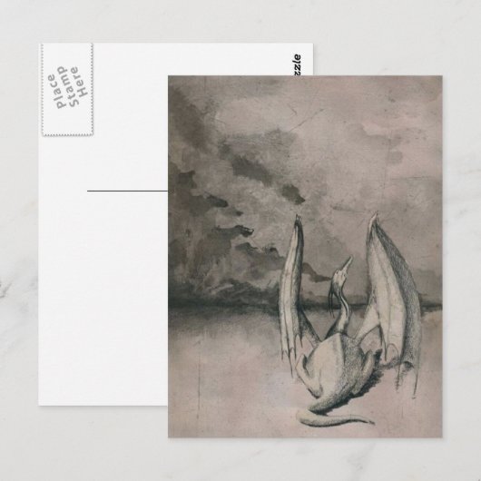 draak briefkaart (Voorkant / Achterkant)