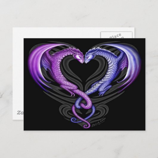 draak briefkaart (Voorkant / Achterkant)