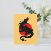 draak briefkaart (Staand voorkant)