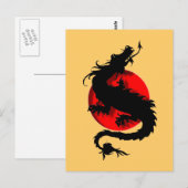 draak briefkaart (Voorkant / Achterkant)