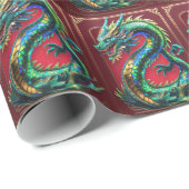 Draak Cadeaupapier (Rol Hoek)