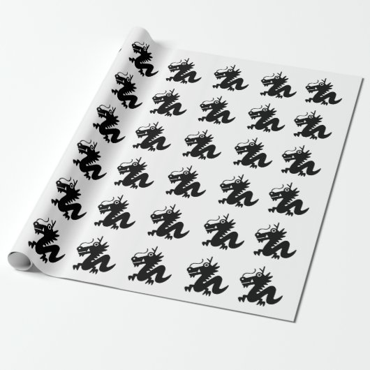 Draak Cadeaupapier (Uitgerold)