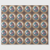 Draak-cadeaupapier Cadeaupapier (Vlak)