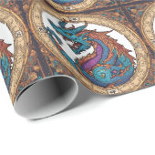Draak-cadeaupapier Cadeaupapier (Rol Hoek)
