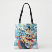 Draak Chinees Maanjaar Nieuwjaar Tote Bag (Voorkant)