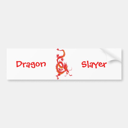 Draak/Chinees nieuwjaar Bumpersticker (Voorkant)