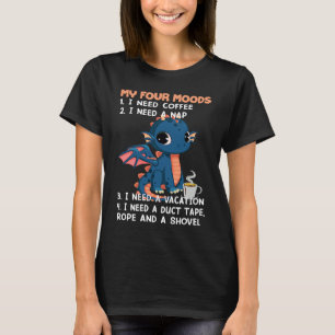 draak citaat motivatie sarcastisch Mijn vier stemm T-shirt