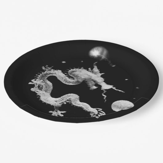 Draak - Crystal Dragon Lore, geboorte van draak Papieren Bordje (Gekanteld)