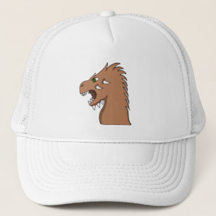 Draak die het vuur voorbereidt trucker pet