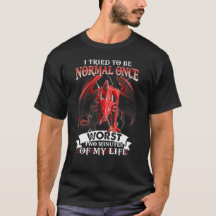 Draak die ik probeerde normaal te zijn, was twee m t-shirt