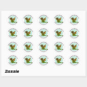 Draak Dit boek is van Gepersonaliseerd Ronde Sticker (Vel)