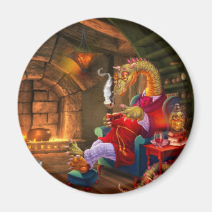 Draak door het vuur magneet