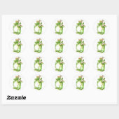 Draak, Drachen, Dragão, Dragon, Ronde Sticker (Vel)