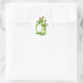 Draak, Drachen, Dragão, Dragon, Ronde Sticker (Tas)