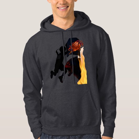 Draak Dunk Silhouet Hoodie (Voorkant)