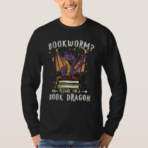 Draak en boekenboekenworm I M A Book Dragon T-shirt