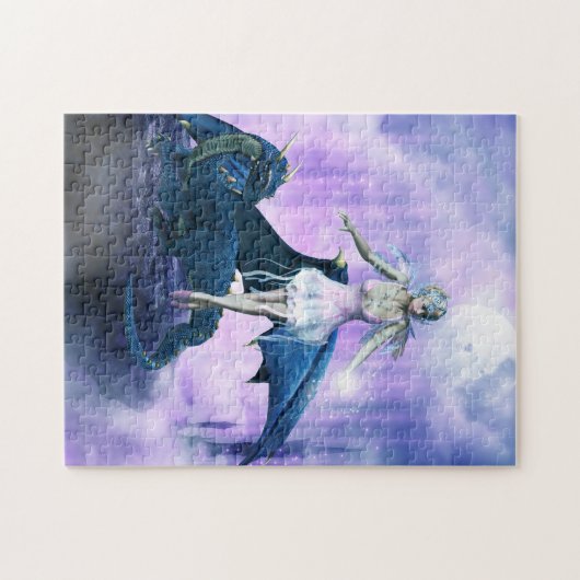 Draak en feier legpuzzel (Horizontaal)