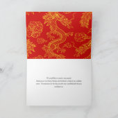 Draak en feniks | Dank je wel Bedankkaart (Binnen)