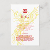 Draak en Feniks | Feniks Achtergrond Gast Info Informatiekaartje (Voorkant)