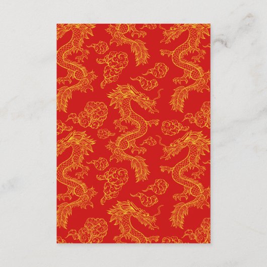 Draak en Feniks | Feniks Achtergrond Gast Info Informatiekaartje (Achterkant)