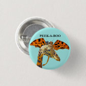 Draak en Giraffe Ronde Button 3,2 Cm (Voorkant /achterkant)