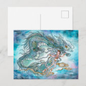 Draak en Godin Briefkaart (Voorkant / Achterkant)