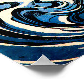 Draak en golven I Poster (Hoek)