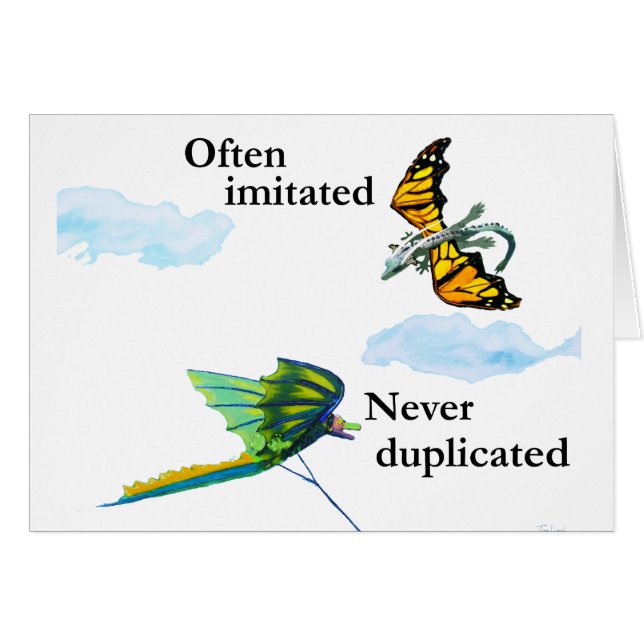 draak en kite (Voorkant Horizontaal)