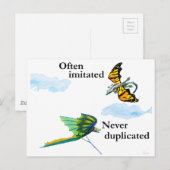 draak en kite briefkaart (Voorkant / Achterkant)