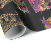 DRAAK EN KLEURRIJKE EDELSTENEN CADEAUPAPIER (Rol Hoek)