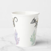 draak en kristal papieren bekers (Links)