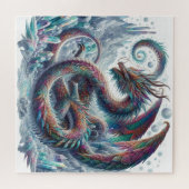 Draak en kristallen legpuzzel (Horizontaal)