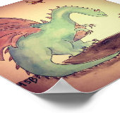 Draak- en molenafdrukken poster (Hoek)