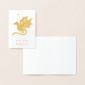 Draak en Sterren Je bent Magisch Folie Kaarten (Display)