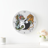 draak en tijgergevecht grote klok (Huis)